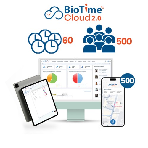              Software/Licencia BioTime Cloud 2.0 Premium, Licencia Anual 750,000 eventos 60R/500U ZKTeco (ZKT0820135)